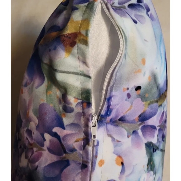 Macodesign Lumbar Throw Pillow Purple Flower Collection Poland Decor Vibrant - Picture 4 of 10